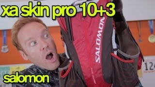 SALOMON XA SKIN PRO 103 HYDRATION PACK REVIEW amp GIVEAWAY  GingerRunnercom Review [upl. by Akiram]