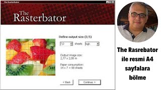 Rasterbator ile bir resmi A4 sayfalara bölme [upl. by Ahsino]