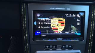 PORSCHE 911 GT2 Carrera 997 PCM Upgrade Pioneer AVIC8000NEX with Car Play and Mirror Link iPhone 6 [upl. by Alian]