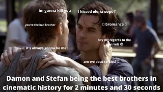 Damon and stefan being the best brothers in cinematic history for 2 minutes and 30 seconds [upl. by Ladnyc225]