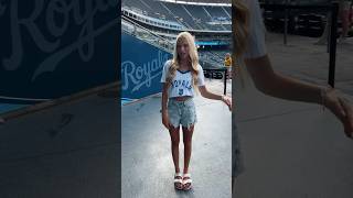 help its 100 degrees… but lets go royalsss 💙👑⚾️ willowb fypシ゚viral baseball viralvideo fyp [upl. by Aizti]