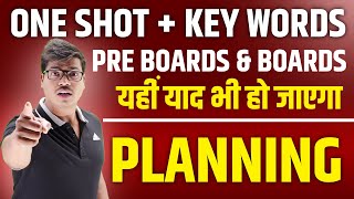 Planning Chapter 4  One shot Revision with all Key words IN 20 MINUTES Class 12 Business studies [upl. by Dorette]