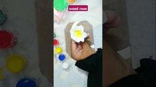 How to make a beautiful wood rose😍 itsshanti71 [upl. by Ravid479]