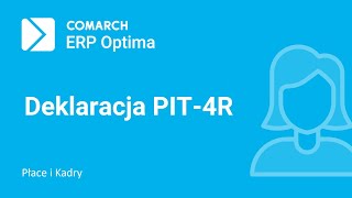 Comarch ERP Optima – Naliczenie deklaracji rocznej PIT4R film z lektorem [upl. by Hessney]