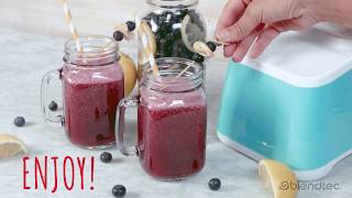 Blendtec Recipes Sparkling Blueberry Lemonade [upl. by Yrebmik293]