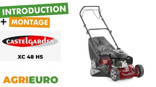 Presentation and assembly of the Castelgarden XC 48 HS  trailed petrol mower [upl. by Kolva]