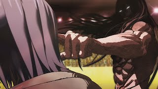 Setsuna Kiryu vs Ren Nikaido DUBBED Kengan Ashura HD 😱❤️🤯💯🍿👌 [upl. by Aeki]