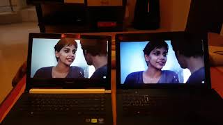 IPS panel VS TN panel display comparison video of Lenovo laptops [upl. by Isnyl]