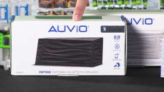 AUVIO PBT500 Bluetooth Portable Speaker  Closer Look  RadioShack [upl. by Dalton]