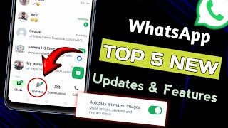 WhatsApp Top 5 New Features  WhatsApp Upcoming Features  WhatsApp New Update  WhatsApp Feature [upl. by Naujik410]