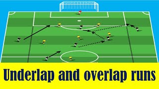 Underlap and overlap runs in the attacking third [upl. by Cardwell]