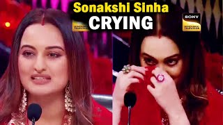 Indias Best Dancer Season 4 Sonakshi Sinha Emotional Crying IBD 4 [upl. by Ainnos504]