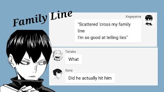 Family Line  Kageyama Tobio  Angst  Haikyuu  Live Video AU  Triggers in desc [upl. by Sanders]