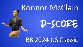 Konnor McClain  DScore  BB  2024 Core Hydration Classic  20222024 CoP [upl. by Kcinnay117]