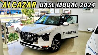 Base Model का बाप 🔥 Hyundai Alcazar Prestige New Update 2024 7 Seater Car 😍 [upl. by Boice]