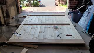 DIY Large Barn Door  1500 SAVED [upl. by Beilul]