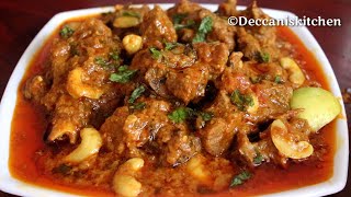 Mutton Masala Curry  Easy amp Simple Mutton Masala Recipe By Deccanis kitchen [upl. by Madora]