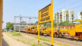 Hadapsar Railway Station  Train Arrival Hyderabad Hadapsar Express Train Arrival Hadapsar Station [upl. by Lebaron]