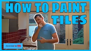 How to paint kitchen tiles How to paint tiles [upl. by Bartholemy]