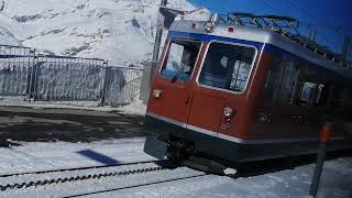 Zermatt  GornergratBahn  Abfahrt 2020 [upl. by Nagaet]