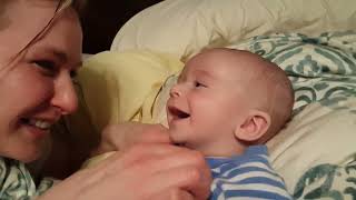 Tickling 3 Month Old Baby for Giggles amp Laughter [upl. by Mis]