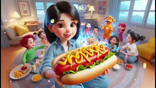 Chili Dogs and Cheese Magic 2  The Ultimate Tasty Adventure Lovely Kids Song [upl. by Nosyrb]