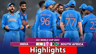 India vs South Africa World Cup 2023 Full Match Highlights IND Vs SA World Cup 2023 Highlights [upl. by Zohar65]