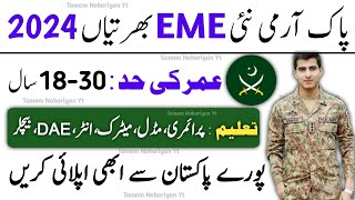 Pak Army EME New Jobs 2024  Pak Army New Civilian Jobs 2024  Join Pak Army  Pak Army new EME jobs [upl. by Farl]