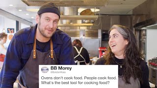 Bon Appétits Brad amp Claire Answer Cooking Questions From Twitter  Tech Support  WIRED [upl. by Kalbli]