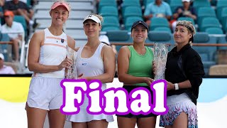 Sofia KeninBethanie MattekSands vs Gabriela DabrowskiErin Routliffe  Miami 2024 Final [upl. by Aniroc77]