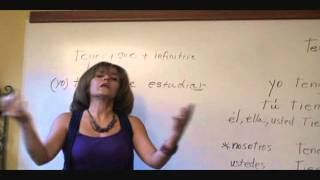 Spanish lesson  tenerqueverb infinativewmv [upl. by Previdi715]