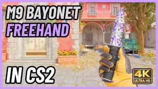 ★ CS2 M9 Bayonet Freehand  CS2 Knife InGame Showcase 4K [upl. by Harwill]