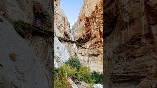 DANGEROUS El Caminito del Rey Malaga Spain  cliff hike hike spain elcaminito cliff [upl. by Cathie]