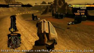 Red Faction Guerrilla Walkthrough  Free Fire Zone Sector  Transporter 2 [upl. by Llenrap]