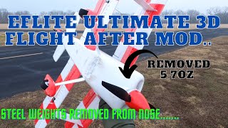 Eflite Ultimate 3D flight after major modification [upl. by Evetta]