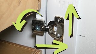 How to Adjust Cabinet Door Hinges  Concealed Face Frame Hinges [upl. by Irra]