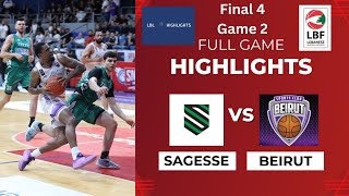 Sagesse vs Beirut Full Game Highlights Final 4 Game 2 20232024 [upl. by Barnebas]