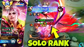 Dominate Solo Rank With This Rotation 💯✅  Fredrinn Build and Emblem [upl. by Nymsaj]