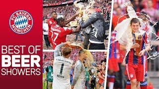 7 Championships 7 Beer Showers  Best of FC Bayern [upl. by Ynaffital]