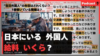 【日本にいる外国人の給料は￥〇〇！🤑】 How much money do foreigners in Japan make  「記事を使って日本語の勉強をしよう！」 [upl. by Anallese]