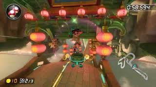 Dragon Driftway 150cc  140081  dër Mario Kart 8 Deluxe World Record [upl. by Squires]