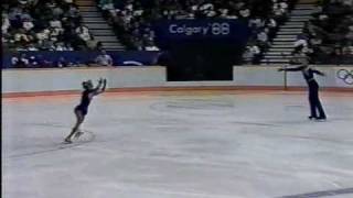 Watson amp Oppegard USA  1988 Calgary Figure Skating Pairs Long Program US ABC [upl. by Tomas]