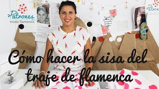 Cómo hacer la sisa del traje de flamenca cuando no tiene mangas [upl. by Acirret]