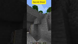 Secret Door  Secret base minecraft tutorial tiktok shorts buildhacks gaming [upl. by Greenes]