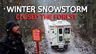 The Winter Snowstorm Caused Troubles with Camping [upl. by Ettenay]