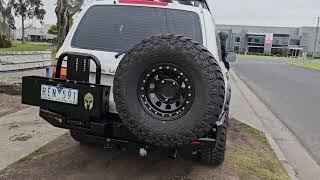 Bushmaster Bull bar on LC 100 and 105 Series Armorman4X4 [upl. by Ecnedurp]