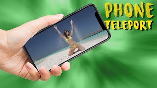 Green Screen Transition  How to teleport through your phone [upl. by Harat78]