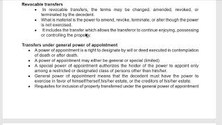 Estate Taxation  Gross Estate [upl. by Nanam]