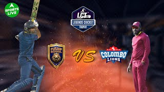 LIVE Legends Cricket Trophy  Punjab Royals vs Colombo Lions  Harbhajan Singh vs Chris Gayle [upl. by Nedra]