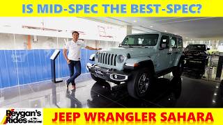 Is The Jeep Wrangler Sahara The BestSpec Jeep In The Line Up Car Review [upl. by Kraus]